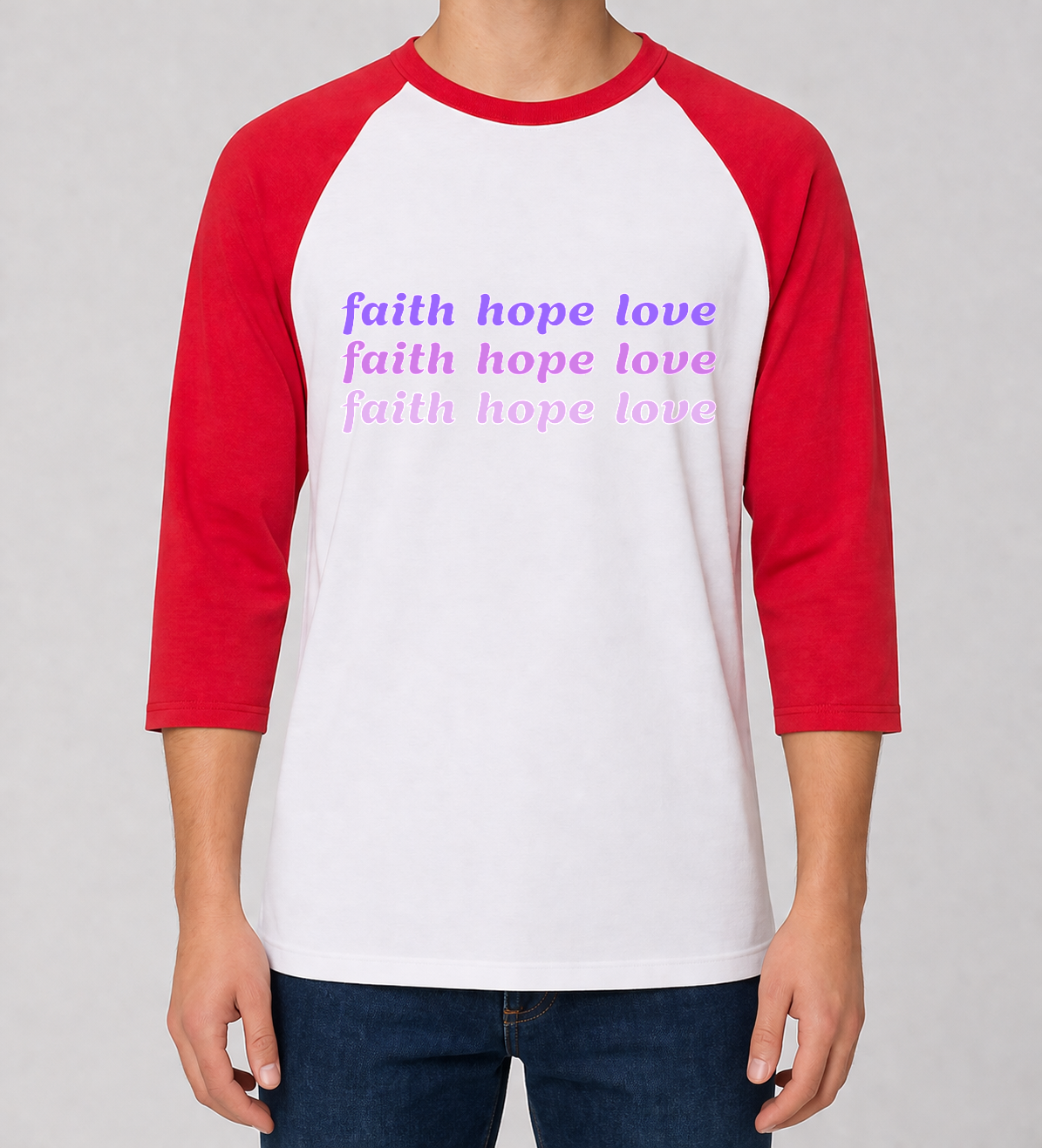 Unisex Heavy Cotton™ Raglan Three-Quarter Sleeve T-Shirt - Gildan 5700