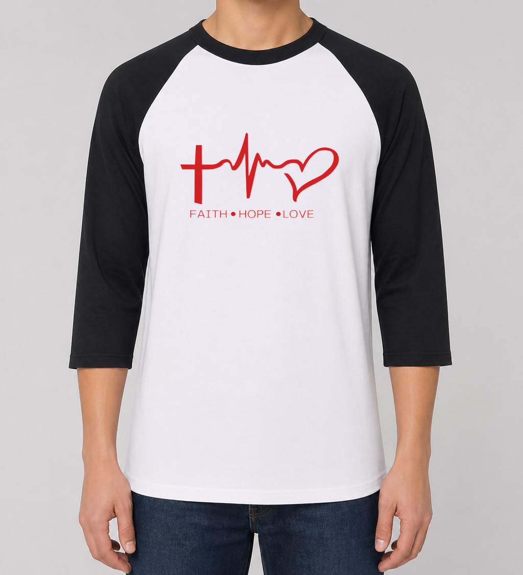 Unisex Heavy Cotton™ Raglan Three-Quarter Sleeve T-Shirt - Gildan 5700