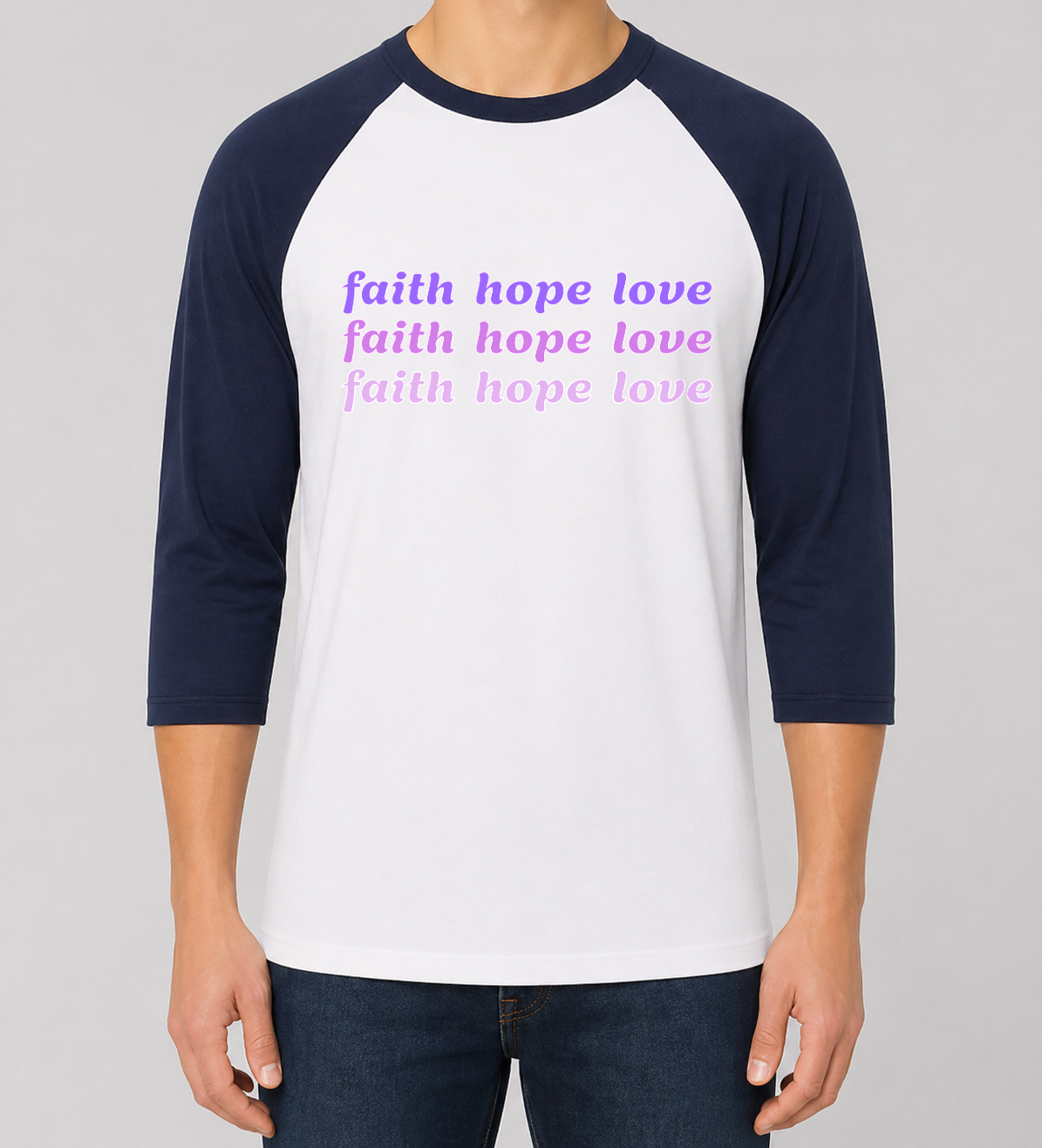 Unisex Heavy Cotton™ Raglan Three-Quarter Sleeve T-Shirt - Gildan 5700