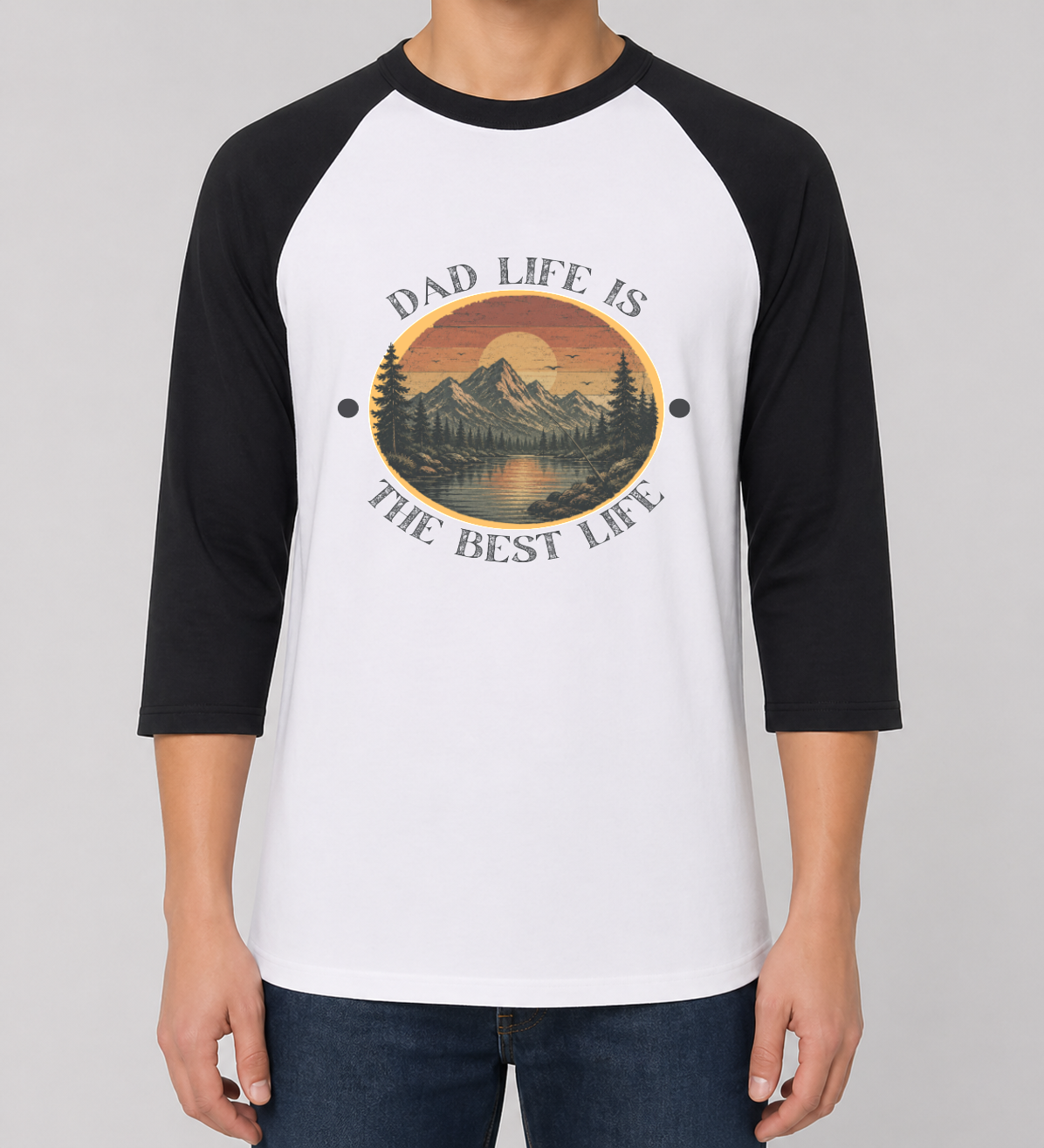 Unisex Heavy Cotton™ Raglan Three-Quarter Sleeve T-Shirt - Gildan 5700