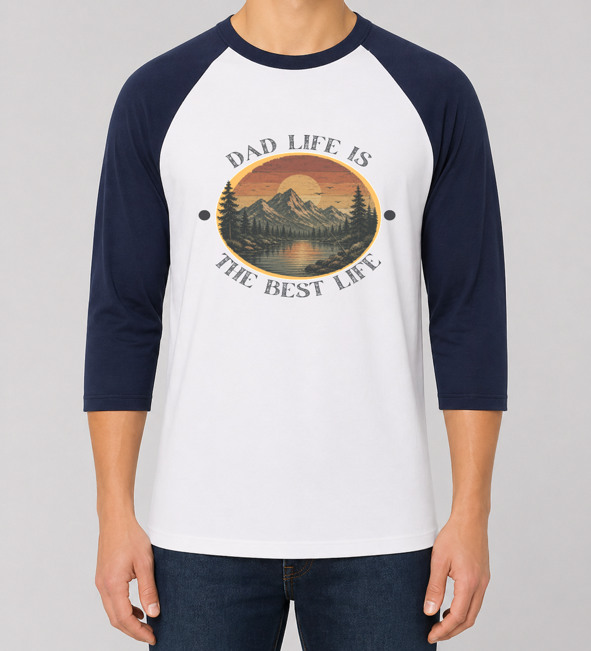 Unisex Heavy Cotton™ Raglan Three-Quarter Sleeve T-Shirt - Gildan 5700