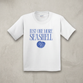 Youth Heavy Cotton T-Shirt, Gildan 5000B, Just One More Seashell Design, Fun Beach Tee