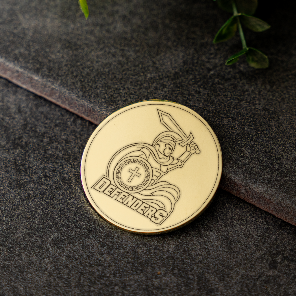 ACA - DEFENDERS - ACADIANA CHRISTIAN ATHLETICS Gold Decision Coin