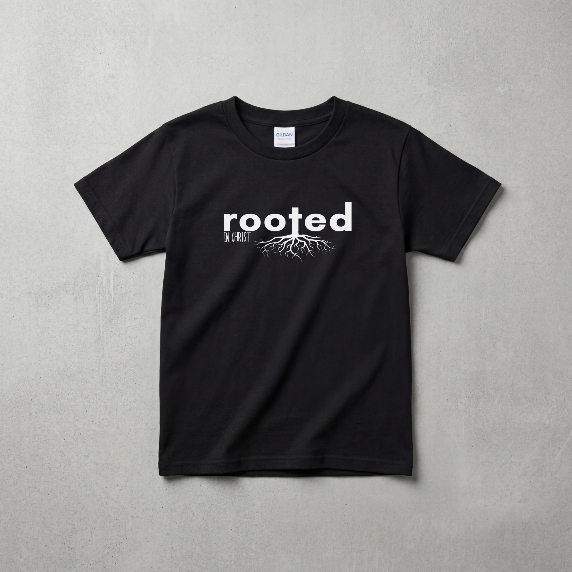 Youth Heavy Cotton™ T-Shirt - Rooted in Christ Design