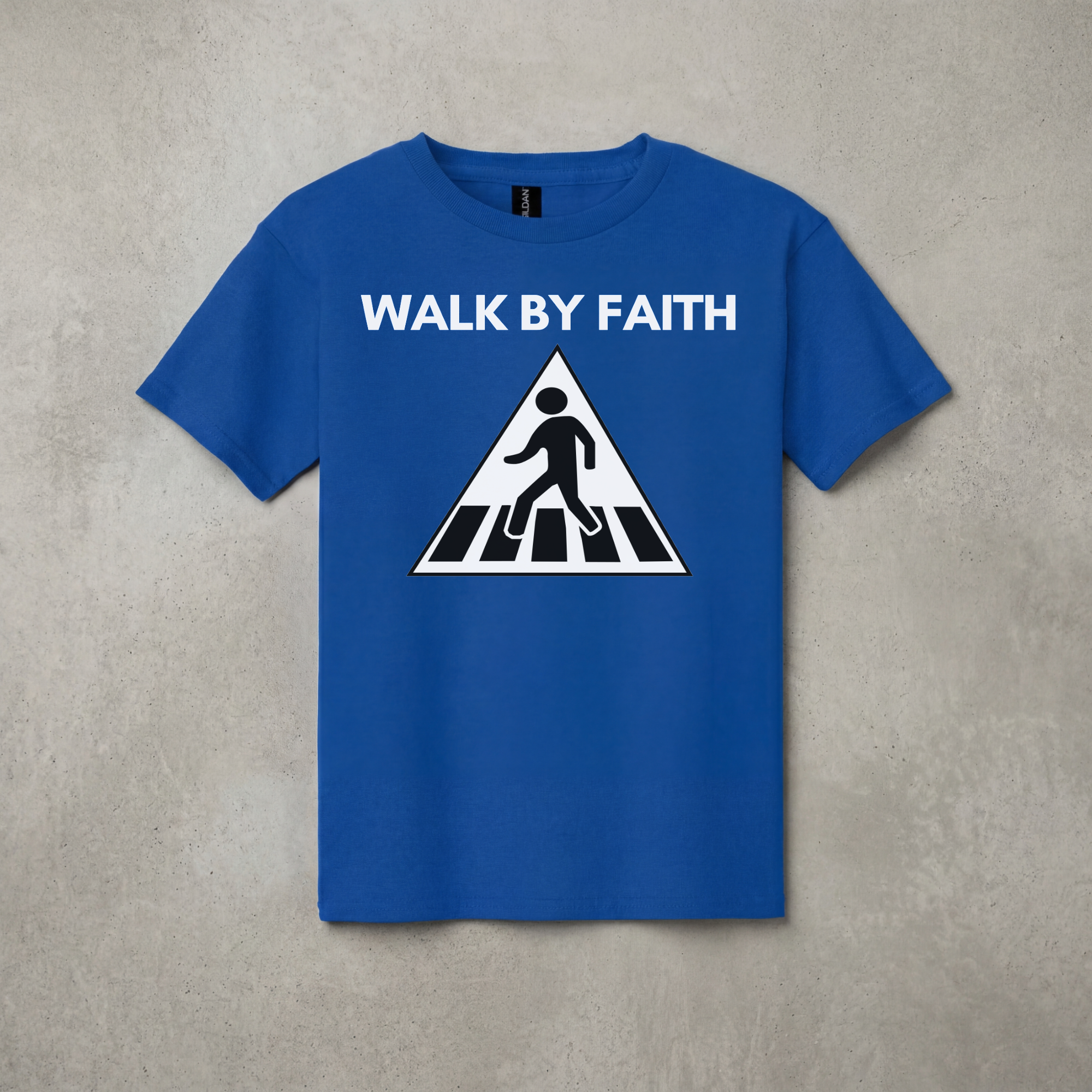 Youth Heavy Cotton™ T-Shirt, Gildan 5000B, Walk By Faith Design, Kids Tee