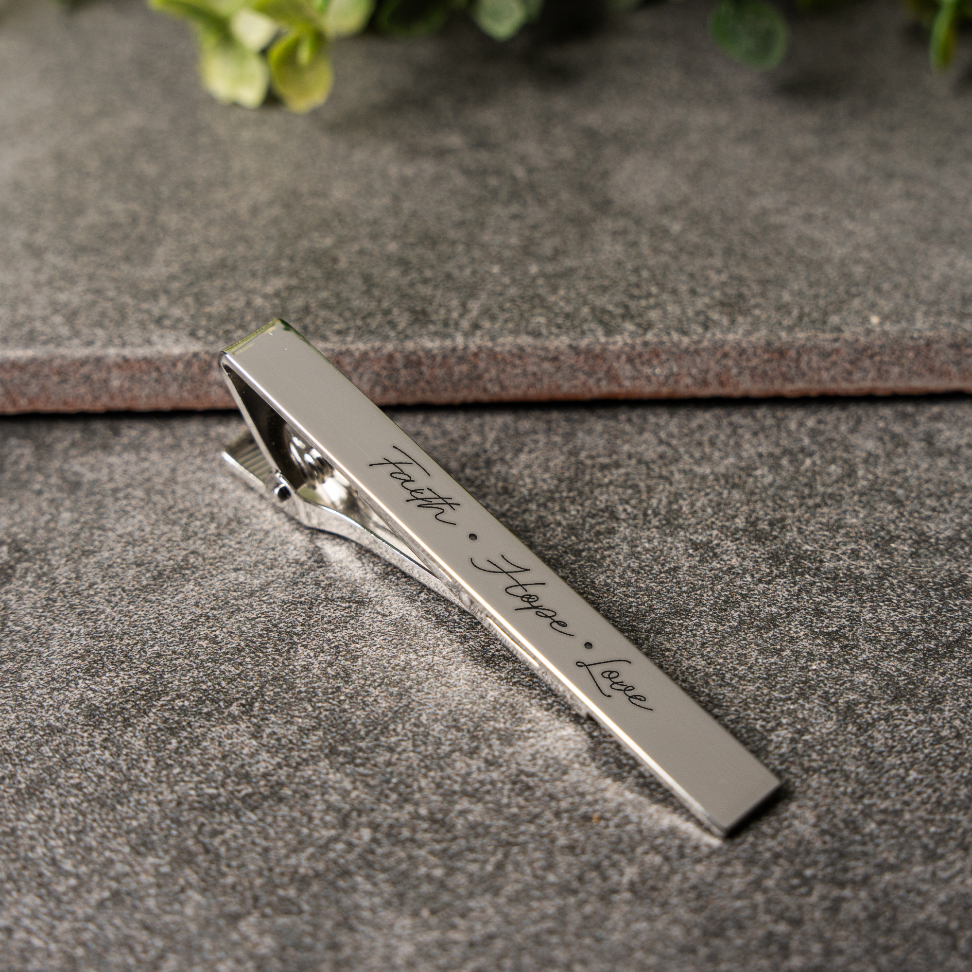 Faith, Hope, Love Tie Clip