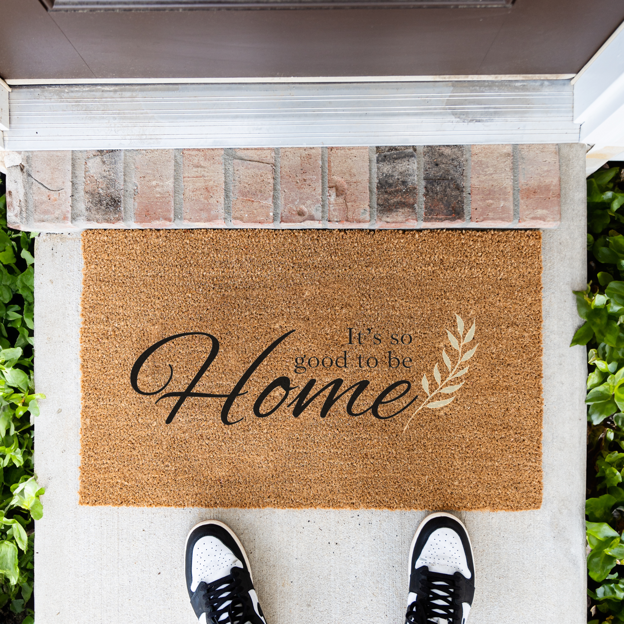 Welcome Home Floral Doormat