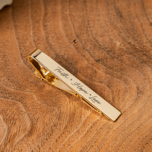 Faith, Hope, Love Tie Clip