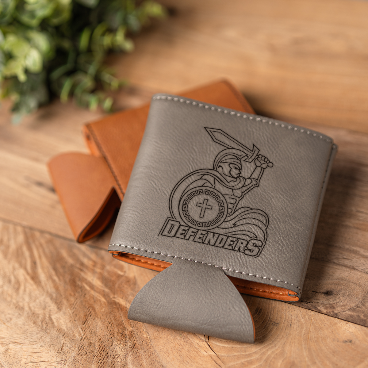 Aca Defenders Leather Beverage Holder