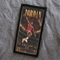 12x24 Framed Basketball Legend Sign Micheal Jordan Custom Artist Design