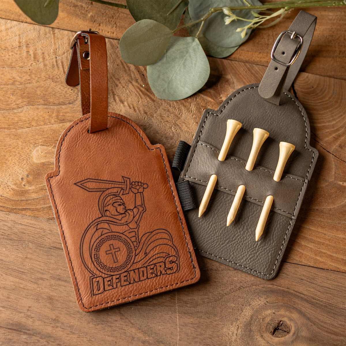 Vegan Leather Golf Tag
