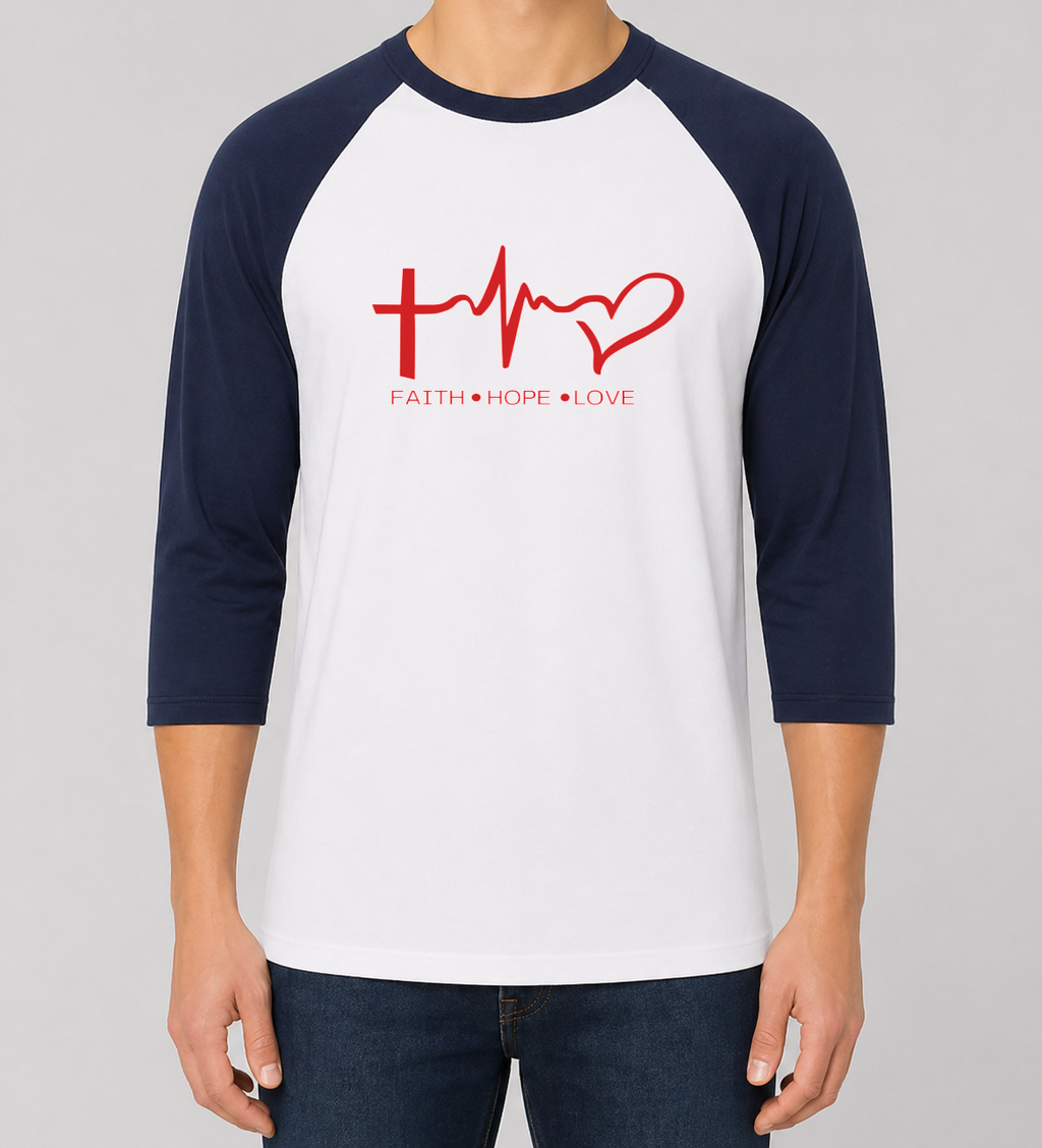 Unisex Heavy Cotton™ Raglan Three-Quarter Sleeve T-Shirt - Gildan 5700