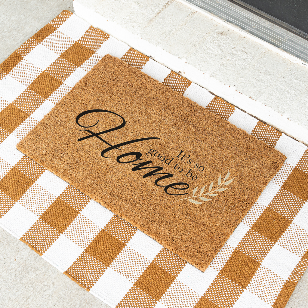 Welcome Home Floral Doormat