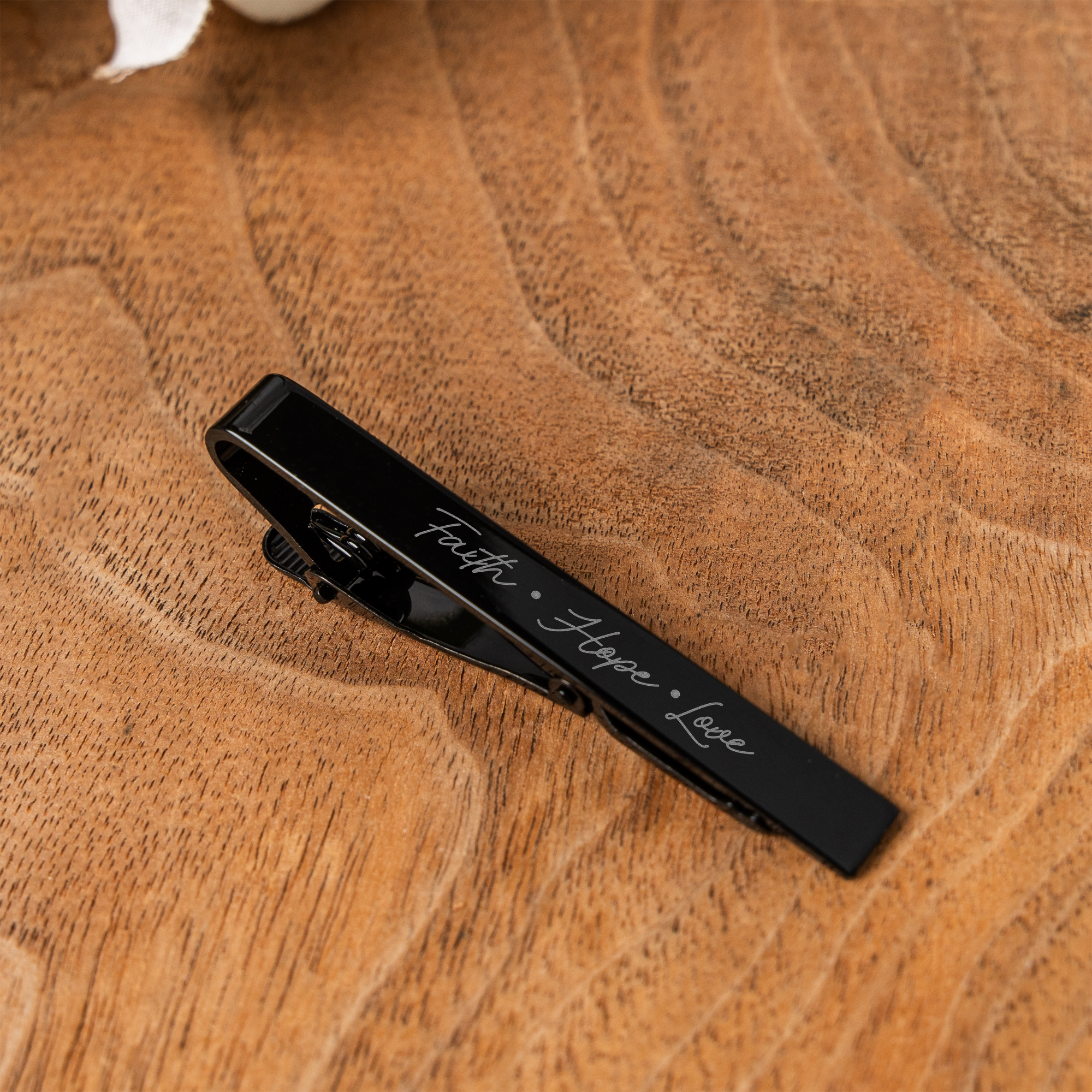 Faith, Hope, Love Tie Clip