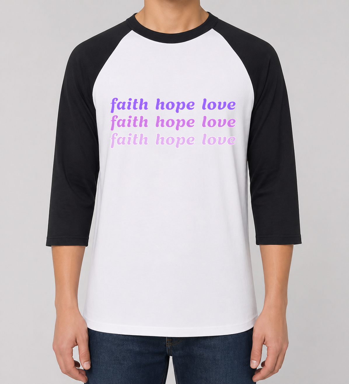 Unisex Heavy Cotton™ Raglan Three-Quarter Sleeve T-Shirt - Gildan 5700