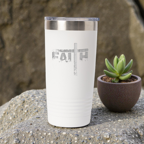 20oz Stainless Steel Tumbler Faith