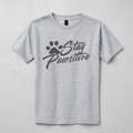 Youth Heavy Cotton™ T-Shirt, Gildan 5000B, 'Stay Pawsitive' Design, Fun Gift for Kids